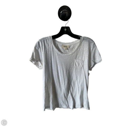 Top Short Sleeve Basic By Style And Company In White, Size: S