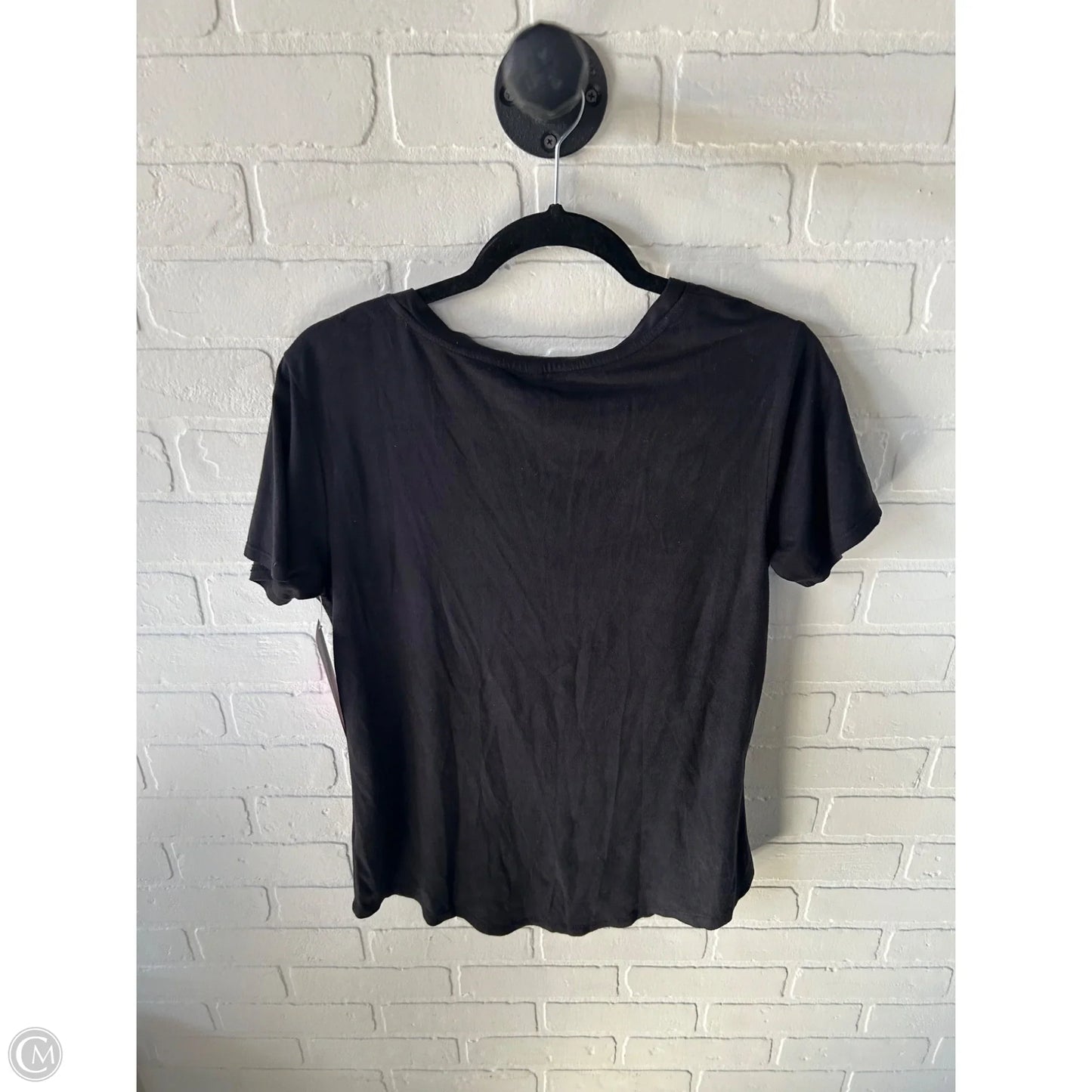 Top Short Sleeve By Z Supply In Black, Size: M
