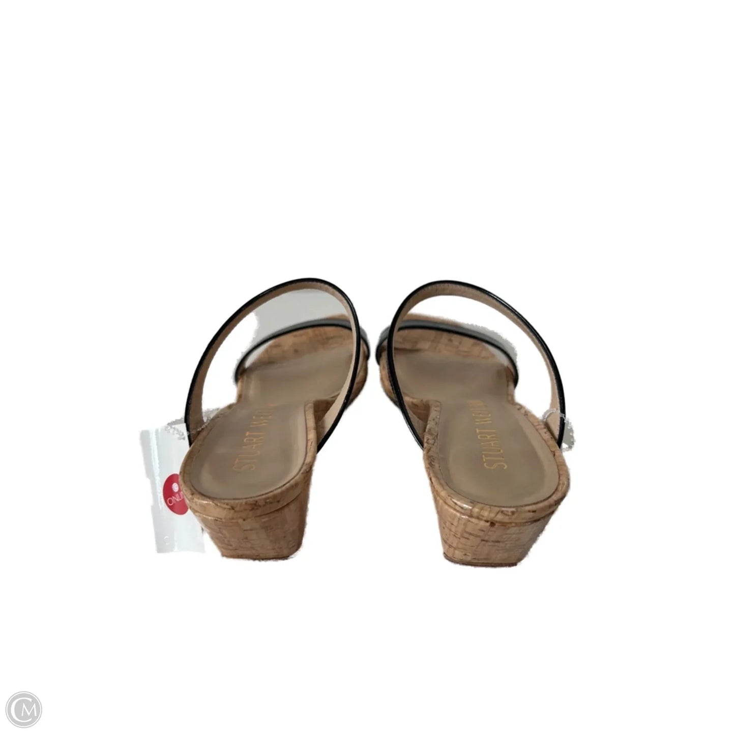 Sandals Designer By Stuart Weitzman In Black & Tan, Size: 7