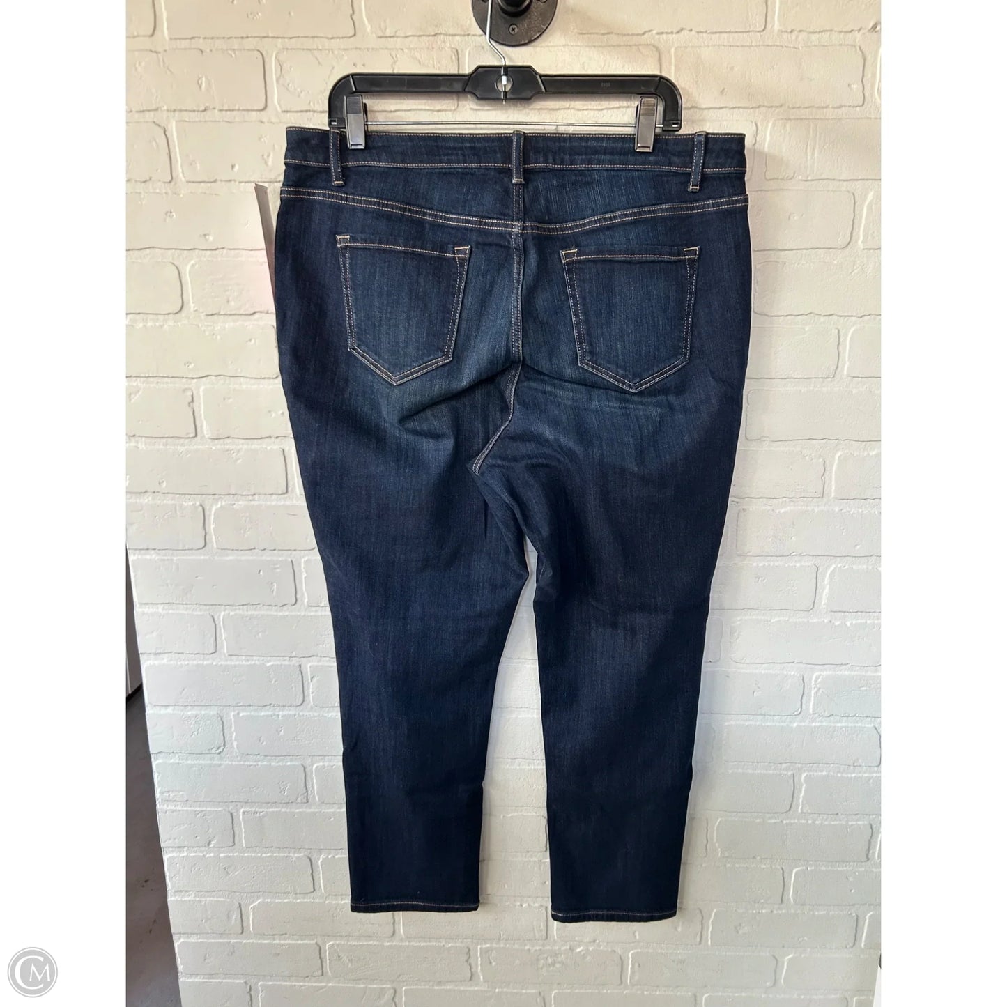 Jeans Cropped By Simply Vera In Blue Denim, Size: 16