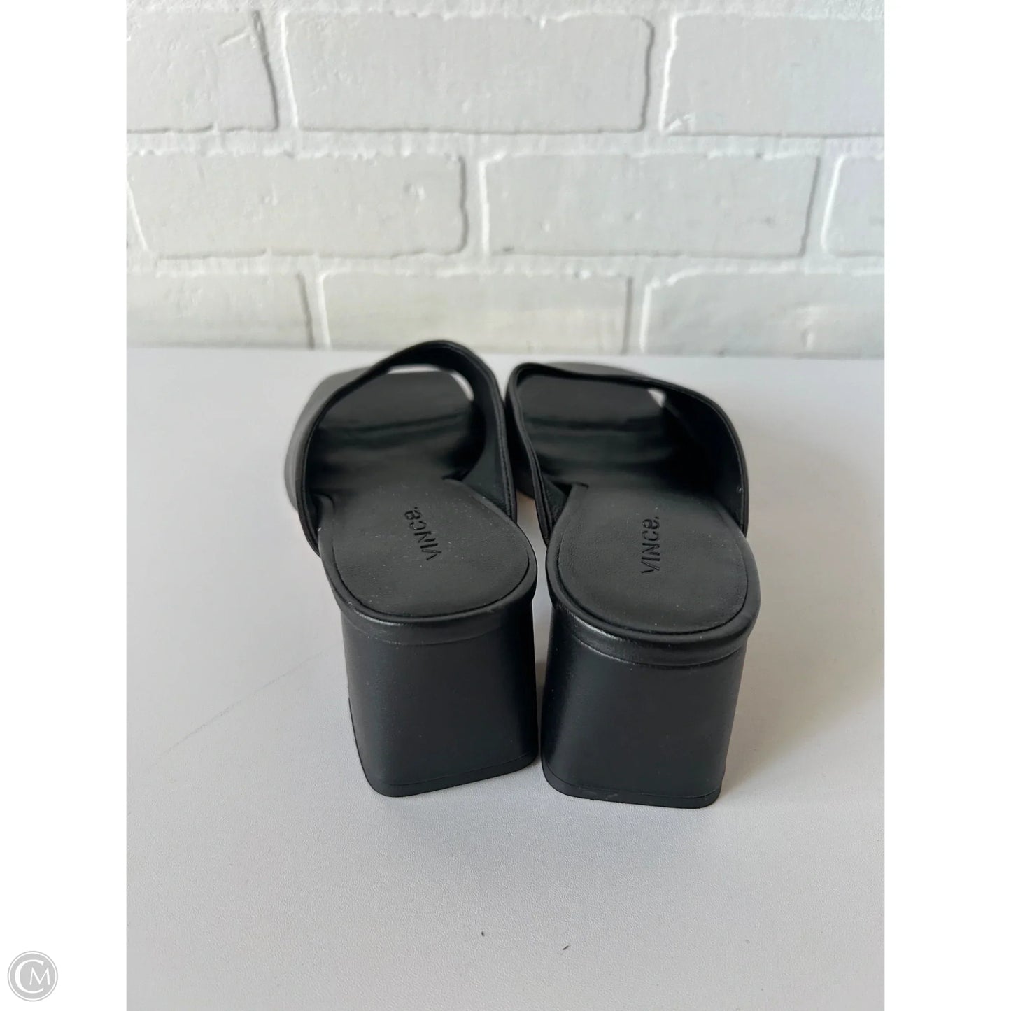 Sandals Heels Block By Vince In Black, Size: 8.5