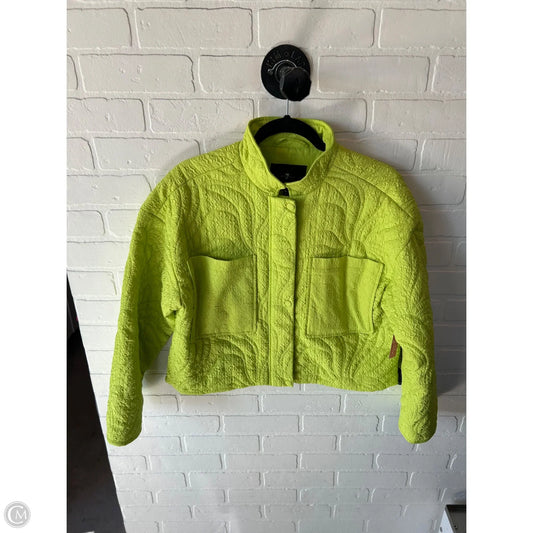 Jacket Other By 7 For All Mankind In Green & Yellow, Size: M