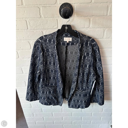 Blazer By Skies Are Blue In Blue & White, Size: L