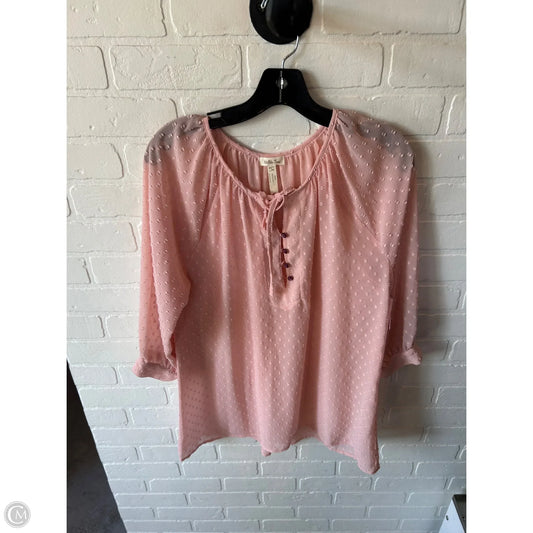 Top Long Sleeve By Matilda Jane In Pink & Purple, Size: L