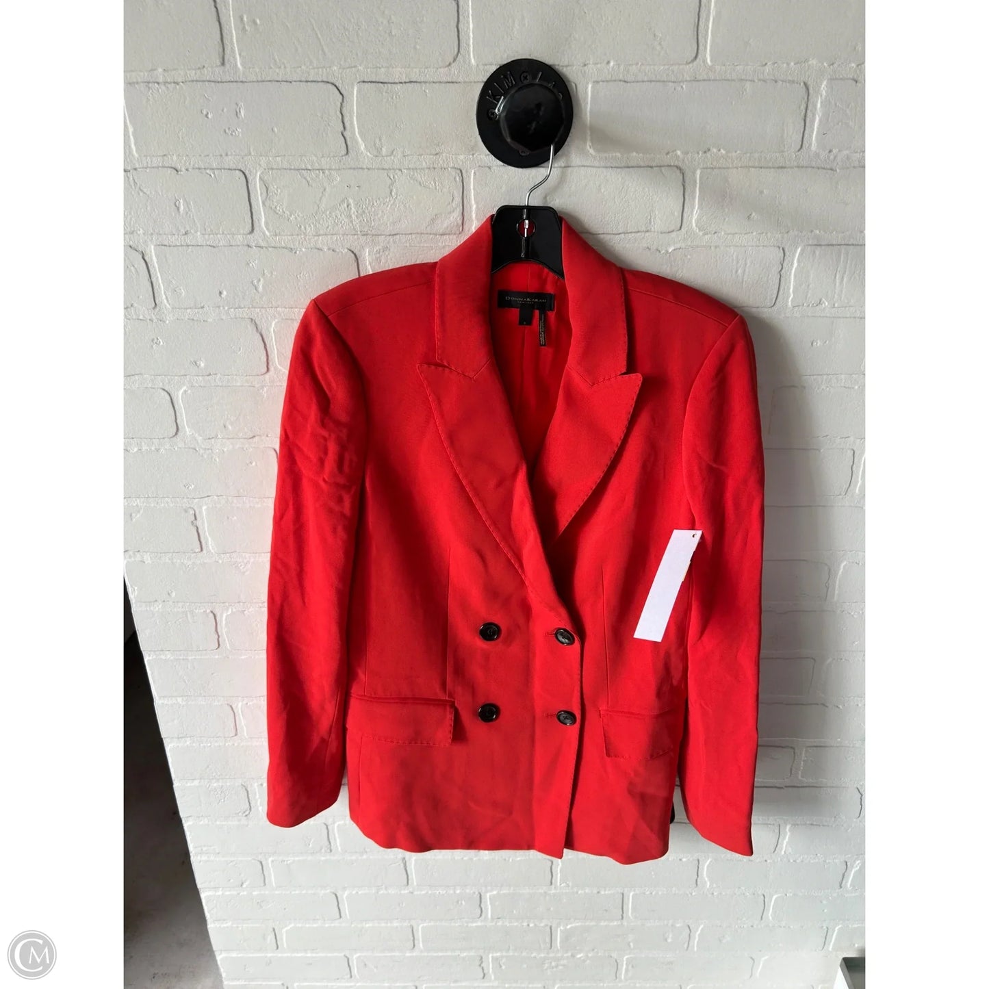 Blazer By Donna Karan In Orange, Size: S