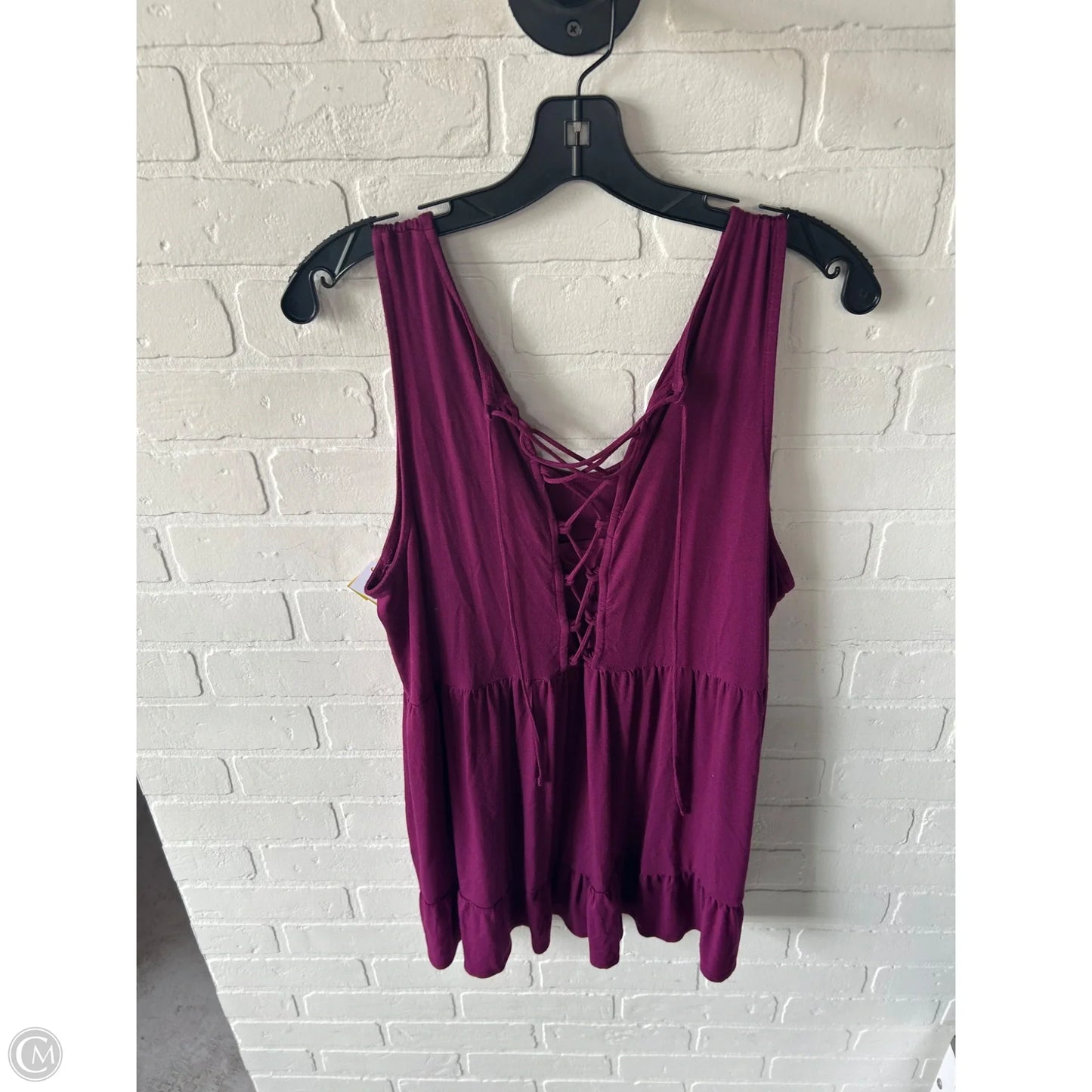 Top Sleeveless By Torrid In Purple, Size: 2x