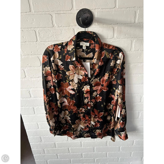 Top Long Sleeve By Tamara H In Black & Brown, Size: Xs
