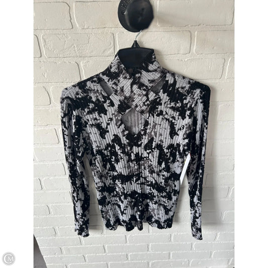 Top Long Sleeve By Rock And Republic In Black & Grey, Size: L