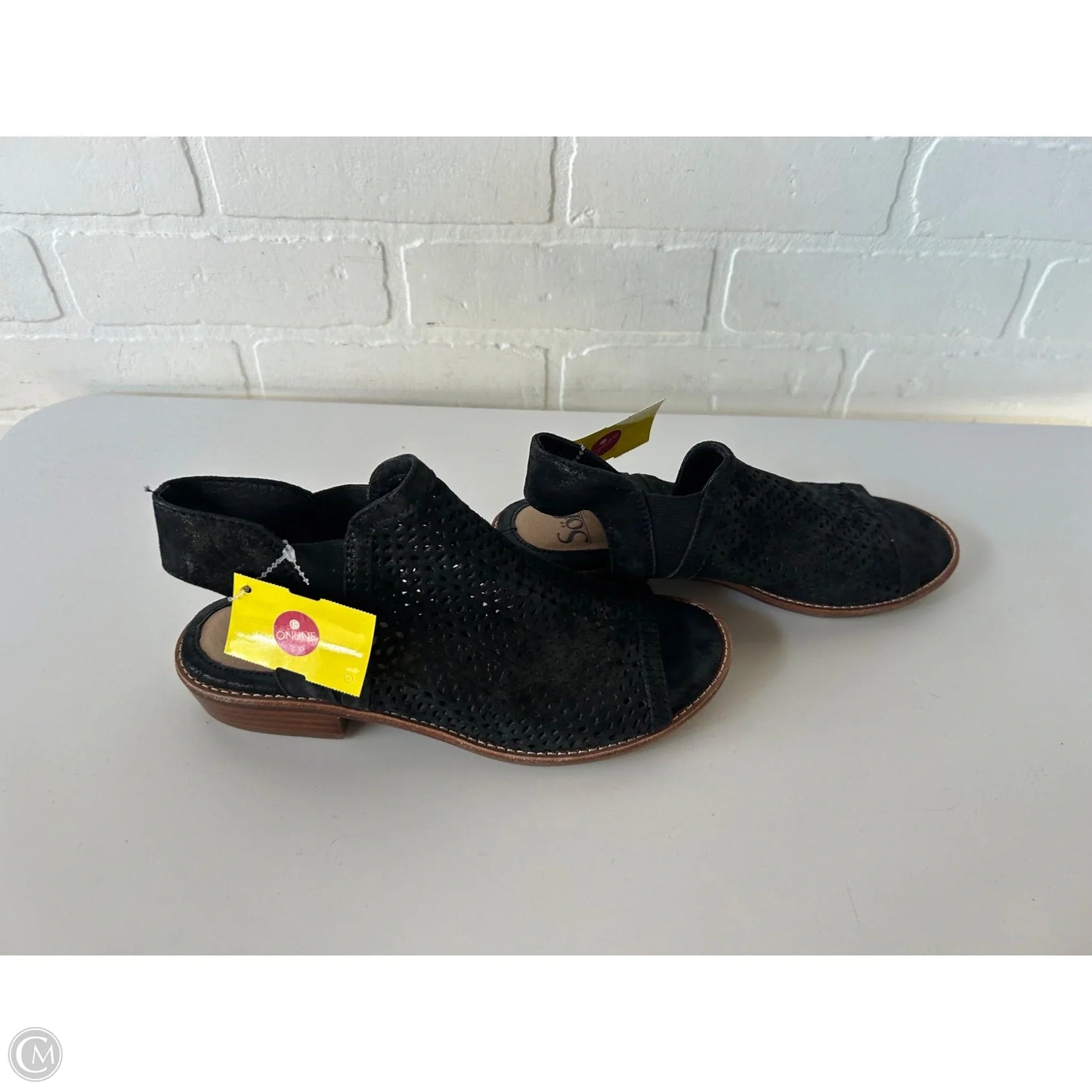 Sandals Flats By Sofft In Black, Size: 7