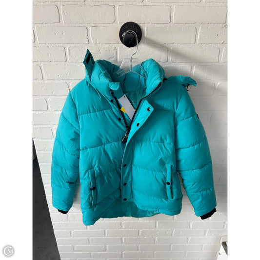 Coat Puffer & Quilted By Bcbgeneration In Blue, Size: S