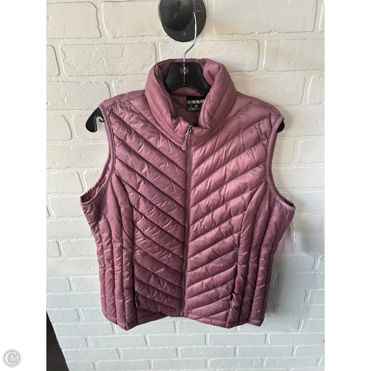 Vest Puffer & Quilted By 32 Degrees In Pink, Size: L