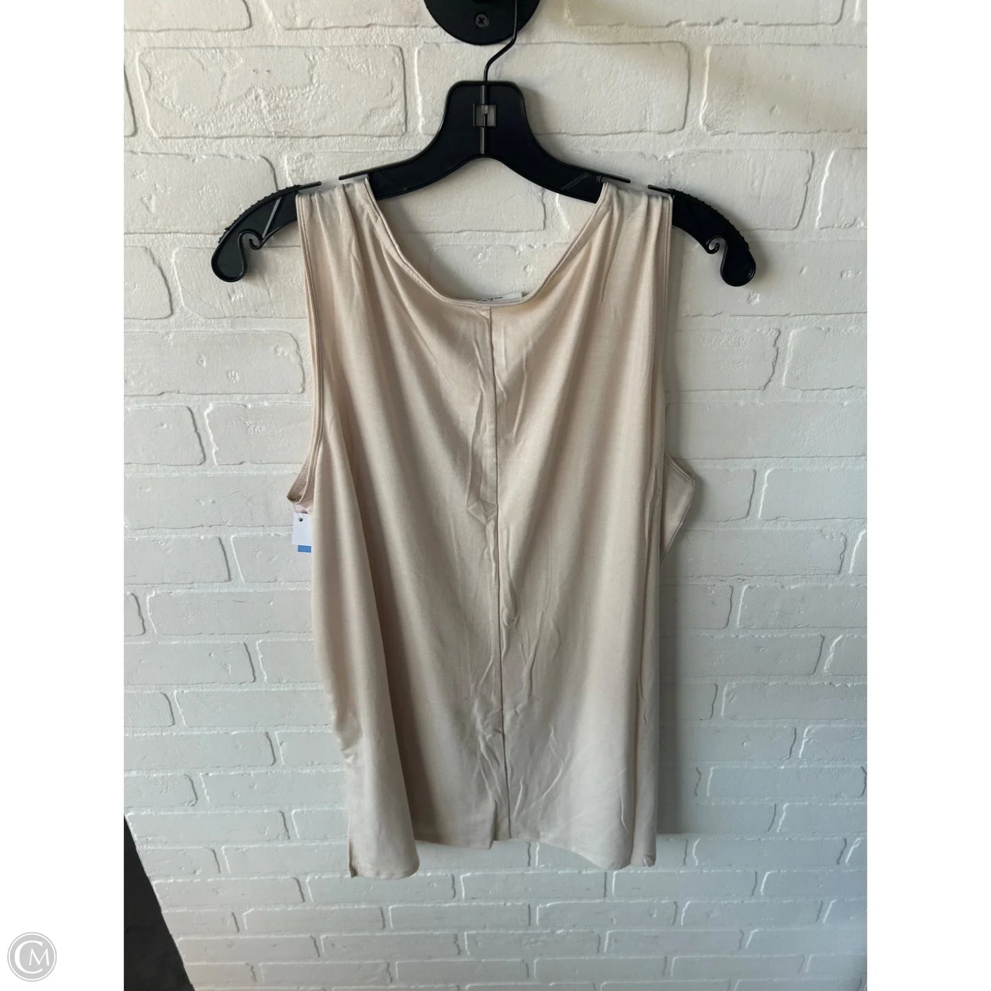 Top Sleeveless By Zenana In Cream, Size: 1x