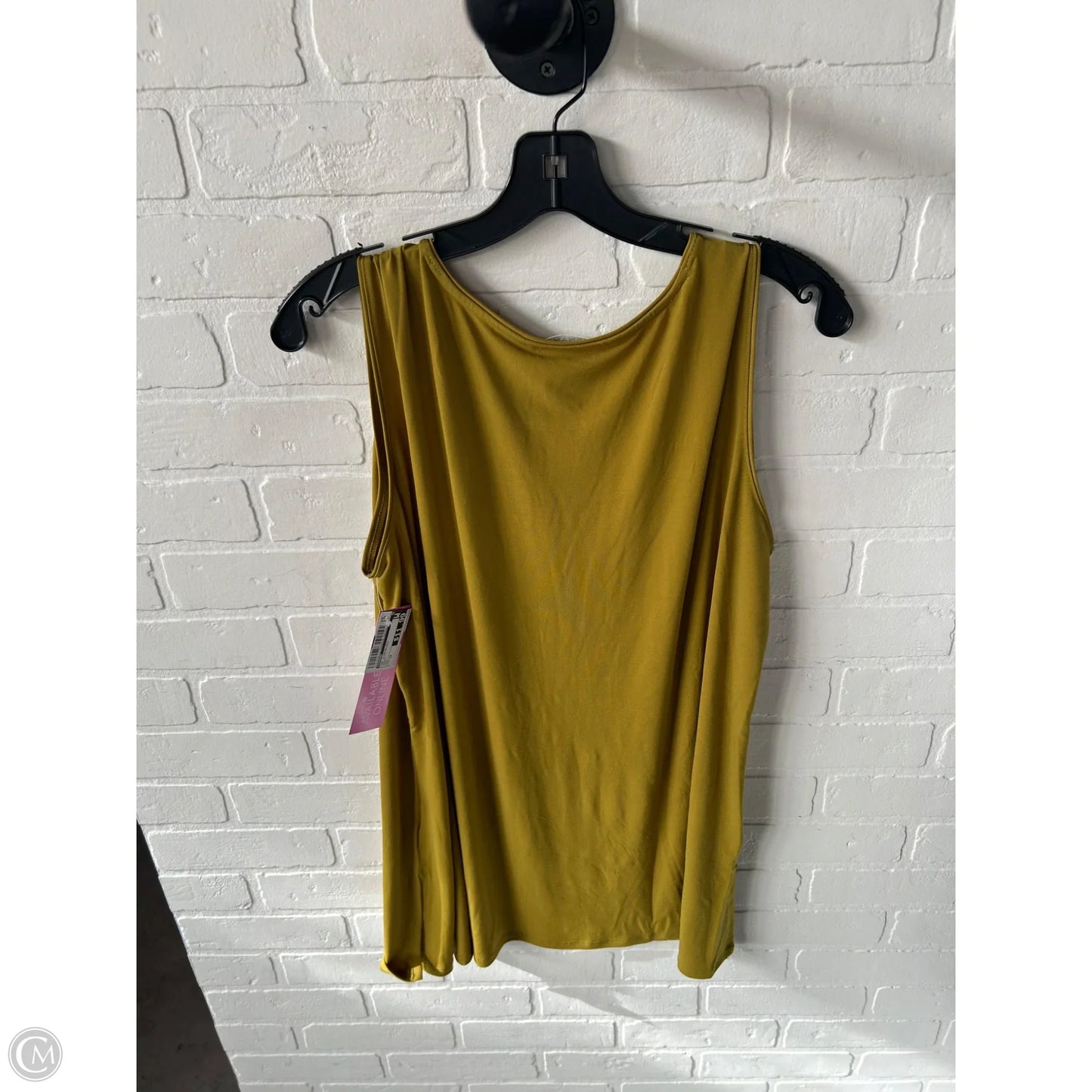 Top Sleeveless By Zenana In Green, Size: 1x