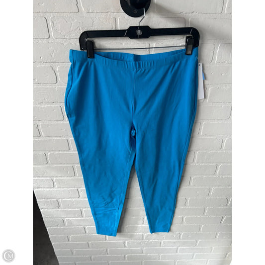 Pants Leggings By Zenana In Blue, Size: 20