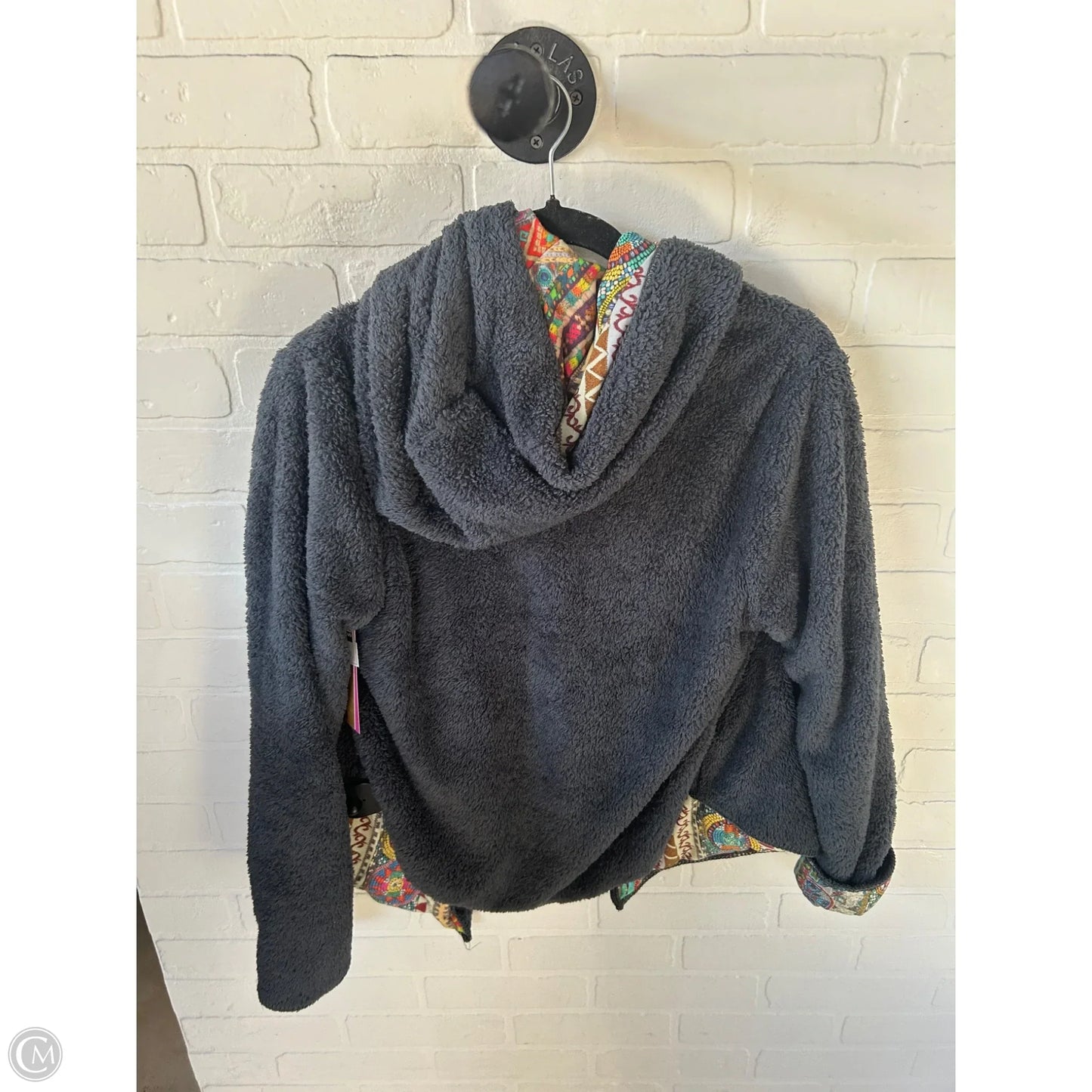 Jacket Designer By Johnny Was In Blue & Orange, Size: Xs