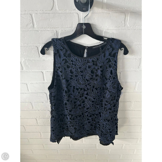 Top Sleeveless By White House Black Market In Black & Blue, Size: M