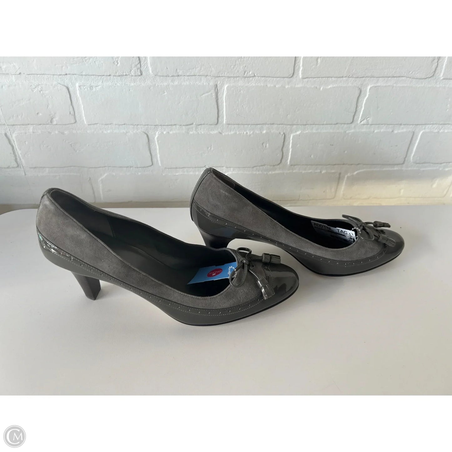 Shoes Heels Block By Cole-haan In Grey, Size: 10.5