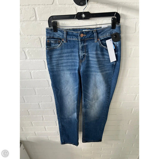 Jeans Straight By Time And Tru In Blue Denim, Size: 10