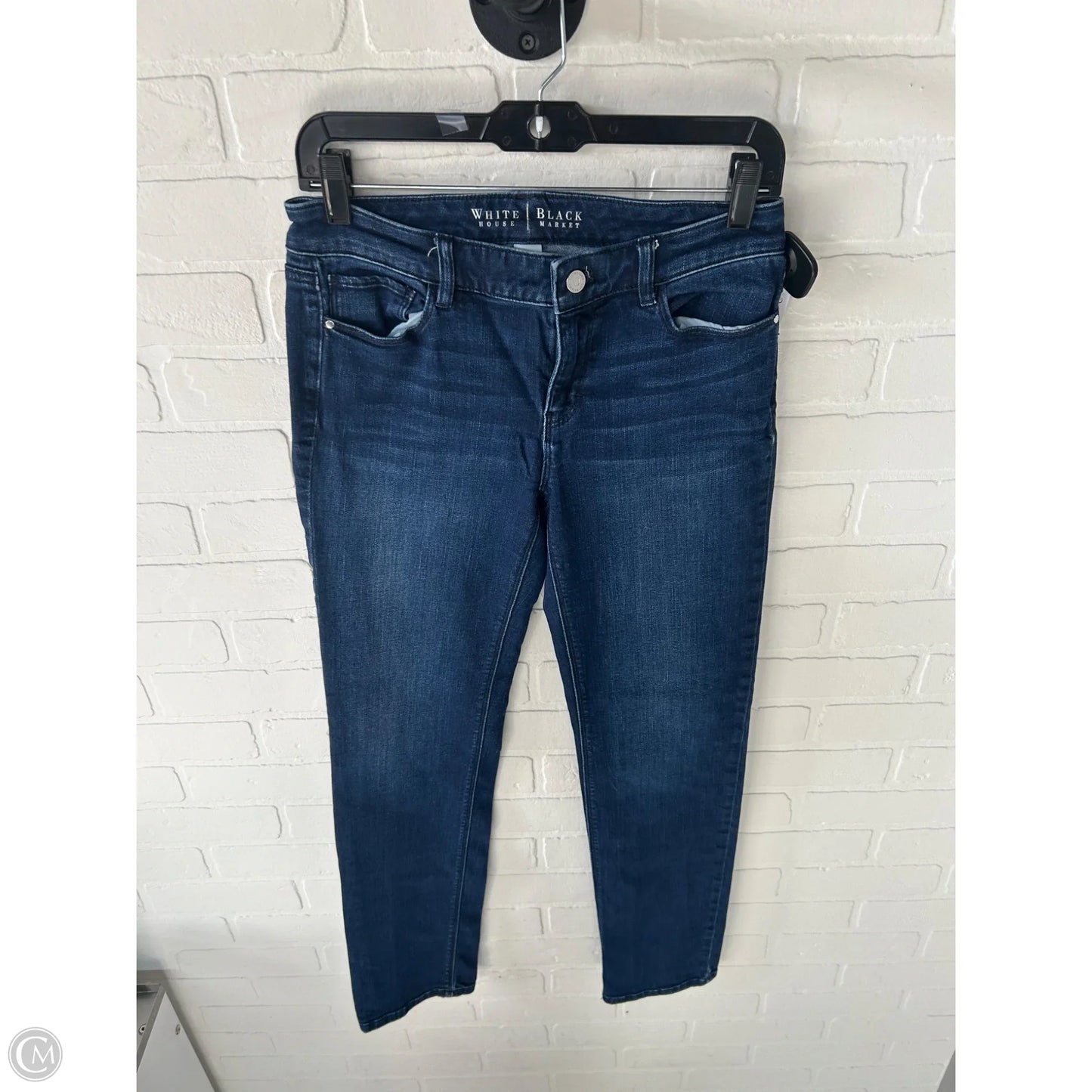 Jeans Straight By White House Black Market In Blue Denim, Size: 2