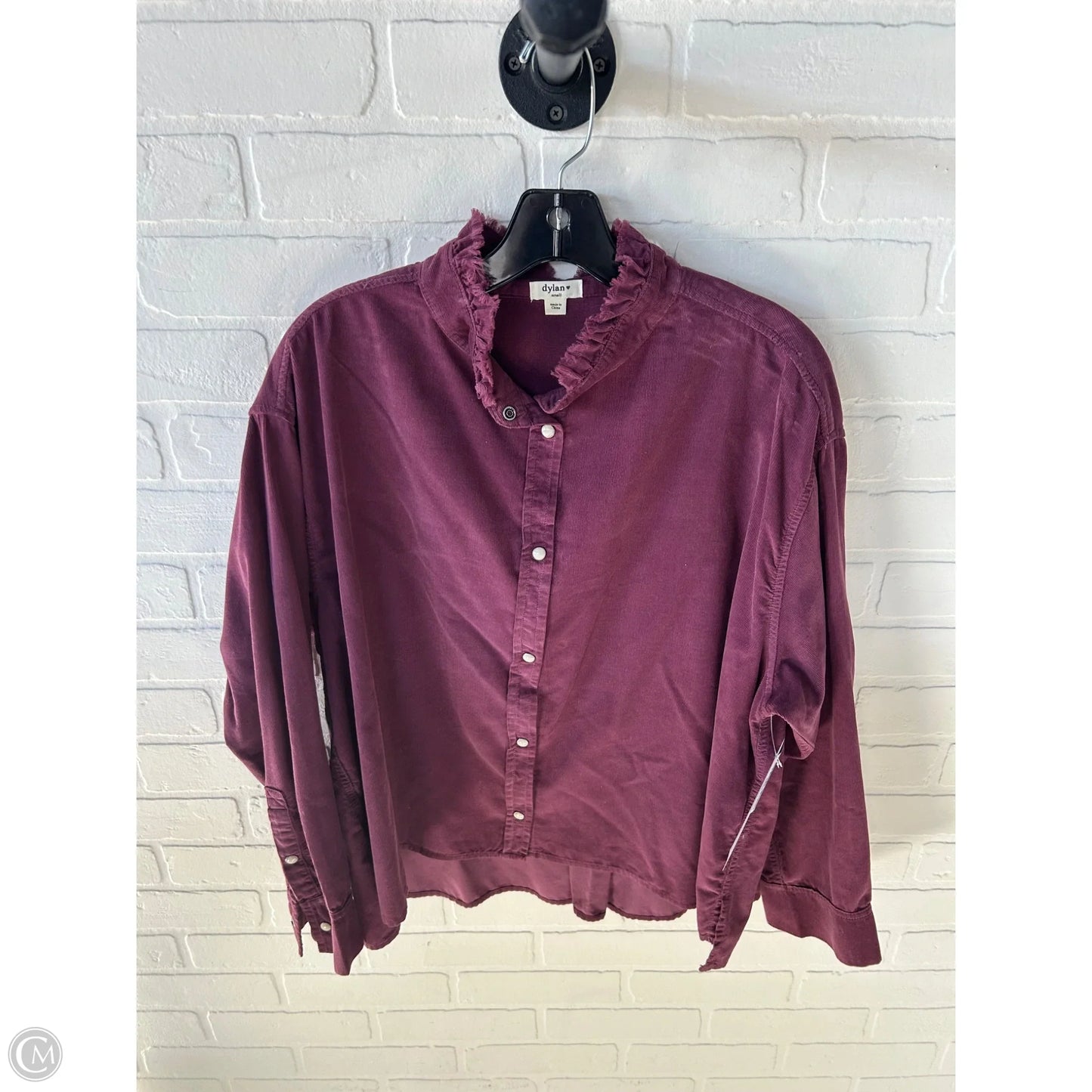 Top Long Sleeve By Dylan In Purple, Size: S