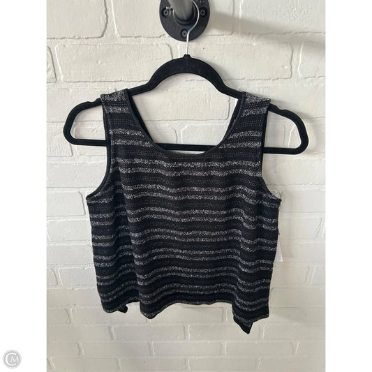 Vest Sweater By Madewell In Black & Grey, Size: M