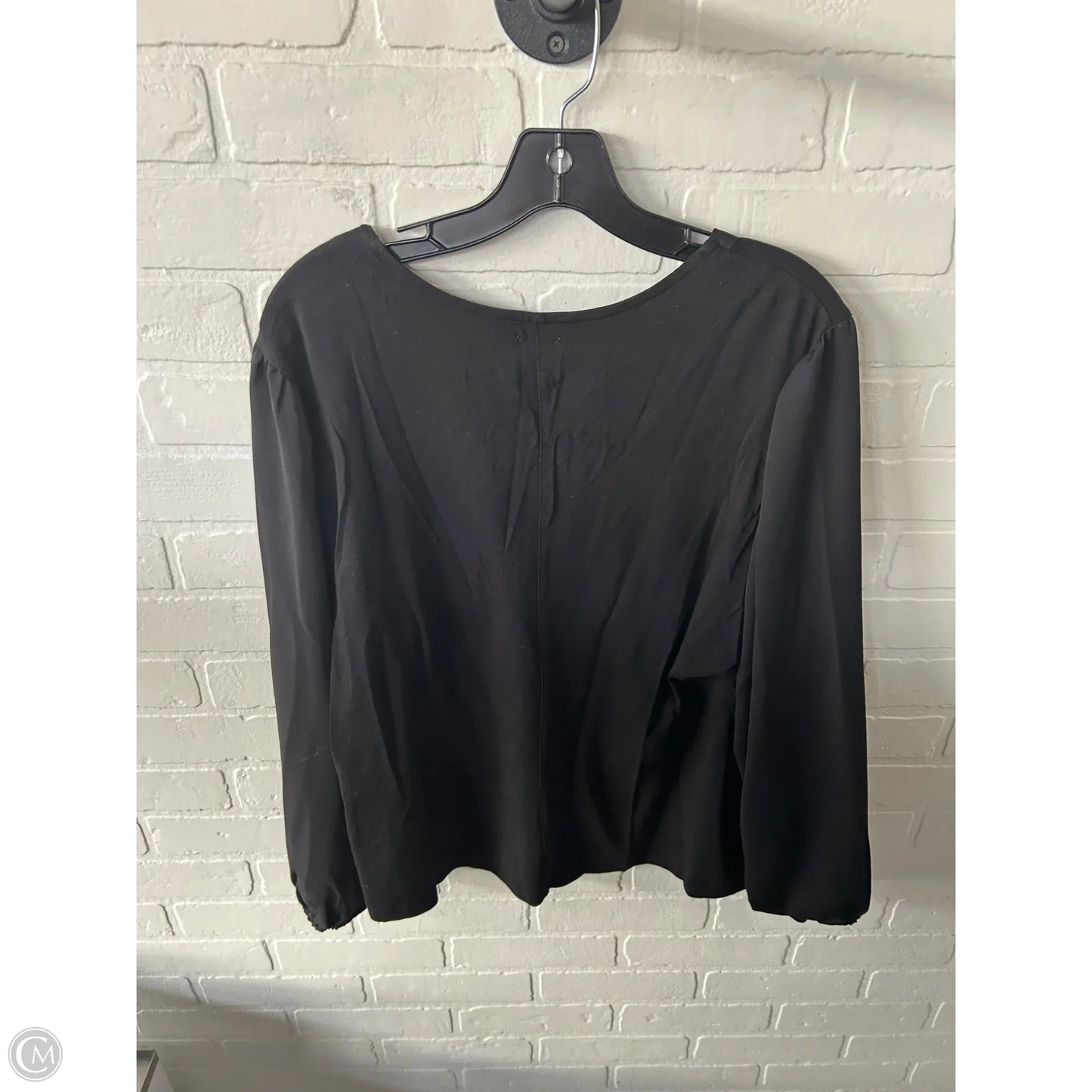 Top Long Sleeve By Nic + Zoe In Black, Size: Xxl