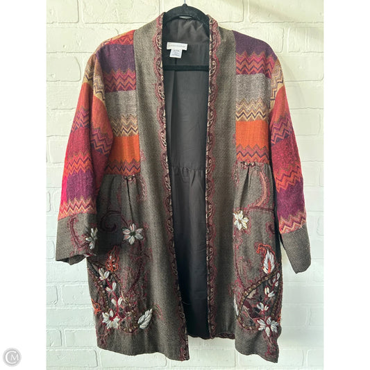 Blazer By Soft Surroundings In Brown & Red, Size: L