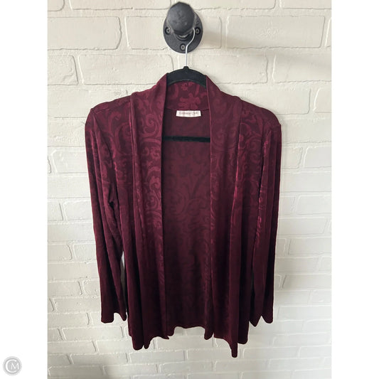 Cardigan By Coldwater Creek In Maroon, Size: S