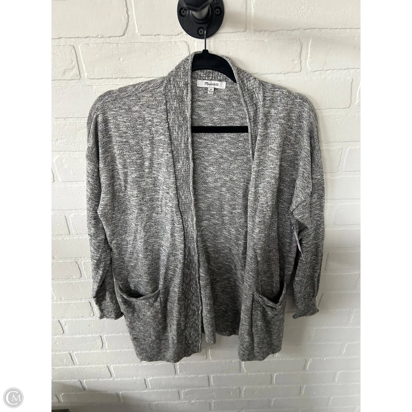 Sweater Cardigan By Madewell In Grey, Size: M