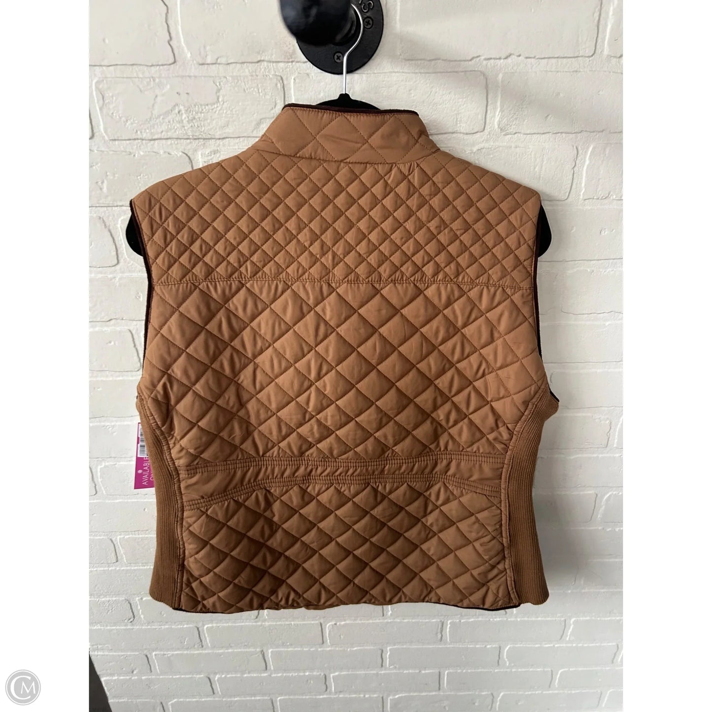 Vest Puffer & Quilted By Active Usa In Brown, Size: Xxl