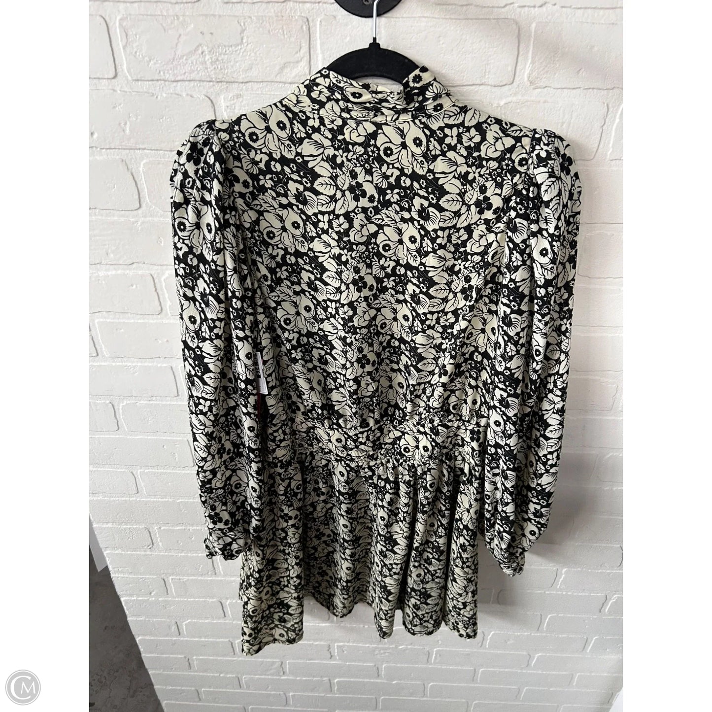 Dress Work By Top Shop In Black & Cream, Size: S