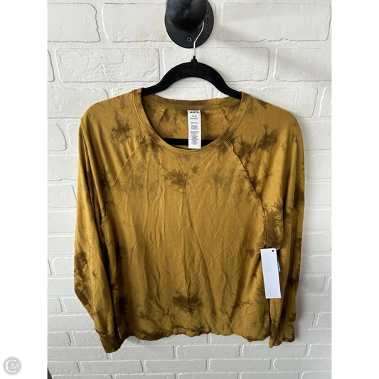 Top Long Sleeve By Joy Lab In Gold, Size: S