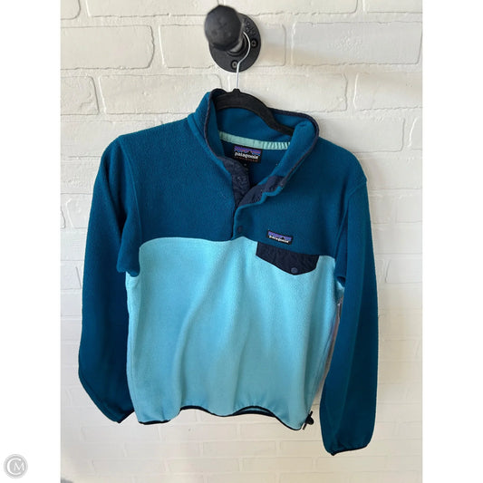Jacket Fleece By Patagonia In Blue, Size: M