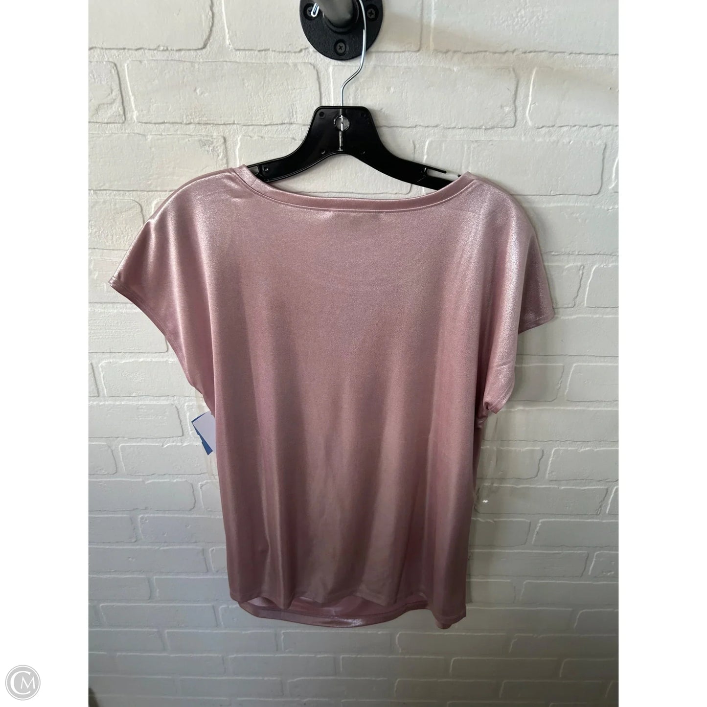 Top Short Sleeve By Inc In Pink, Size: L