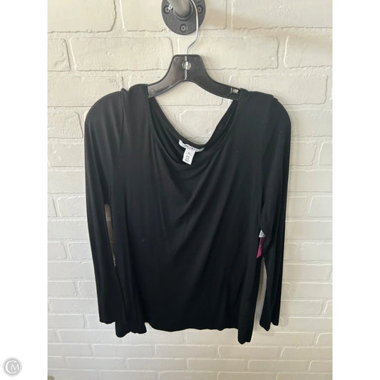 Top Long Sleeve Basic By White House Black Market In Black, Size: Xl
