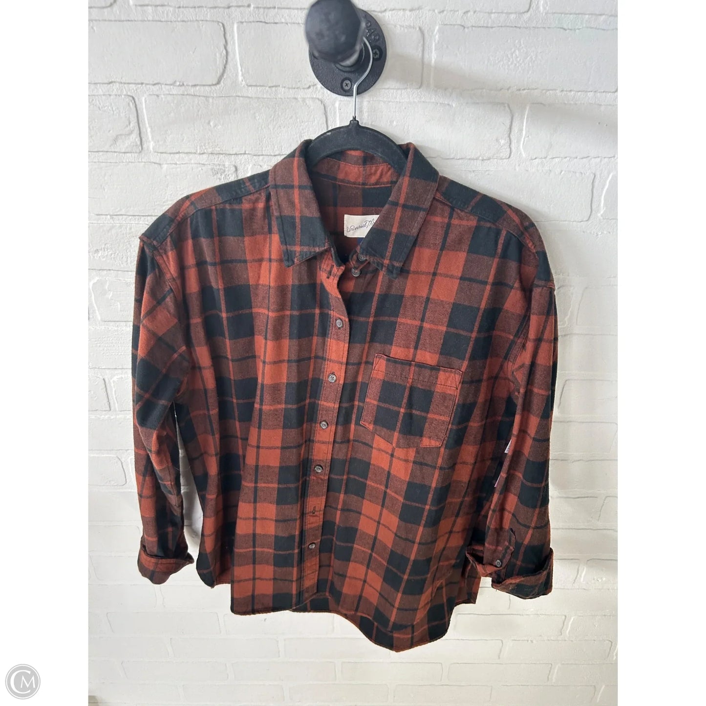 Top Long Sleeve By Universal Thread In Black & Brown, Size: S