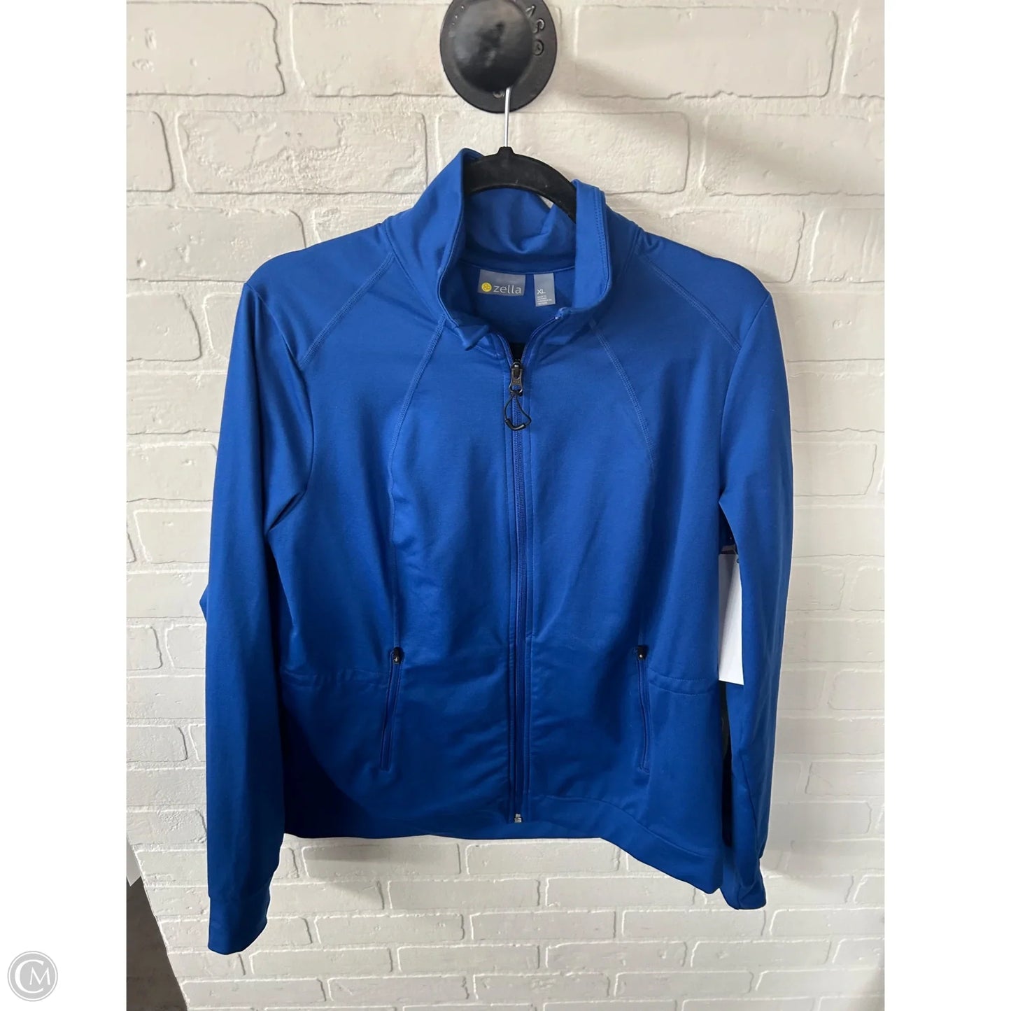 Athletic Jacket By Zella In Blue & Brown, Size: Xl