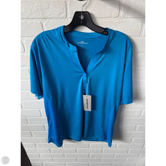 Athletic Top Short Sleeve By Clothes Mentor In Blue, Size: Xl