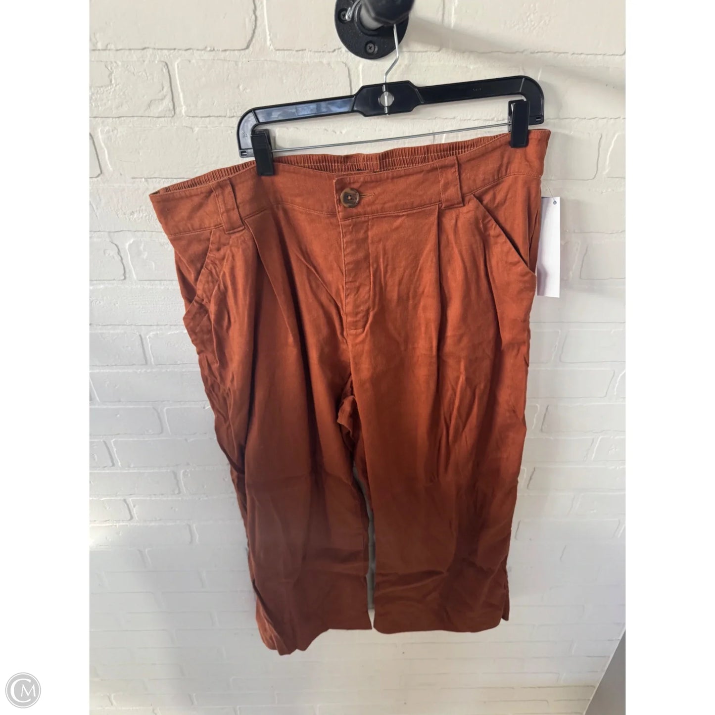 Pants Linen By Cabi In Orange, Size: 16