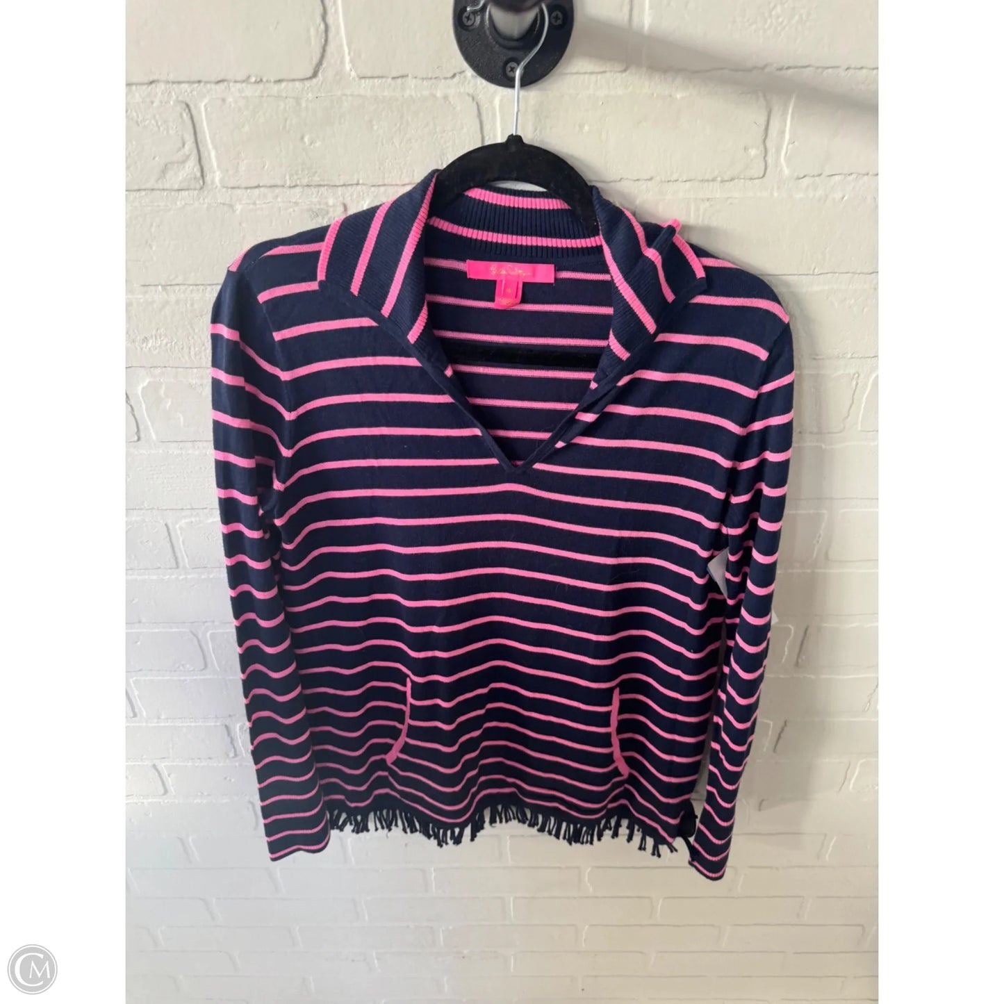 Sweater Designer By Lilly Pulitzer In Blue & Pink, Size: M