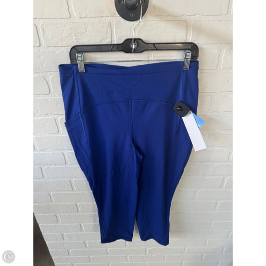 Athletic Capris By Lululemon In Blue & Brown, Size: 12