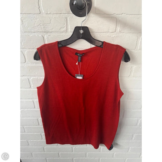 Vest Sweater By Eileen Fisher In Orange, Size: M
