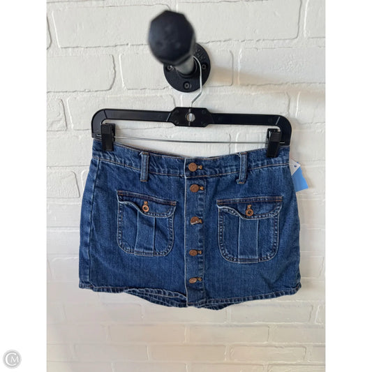 Skort By Madewell In Blue Denim, Size: 2
