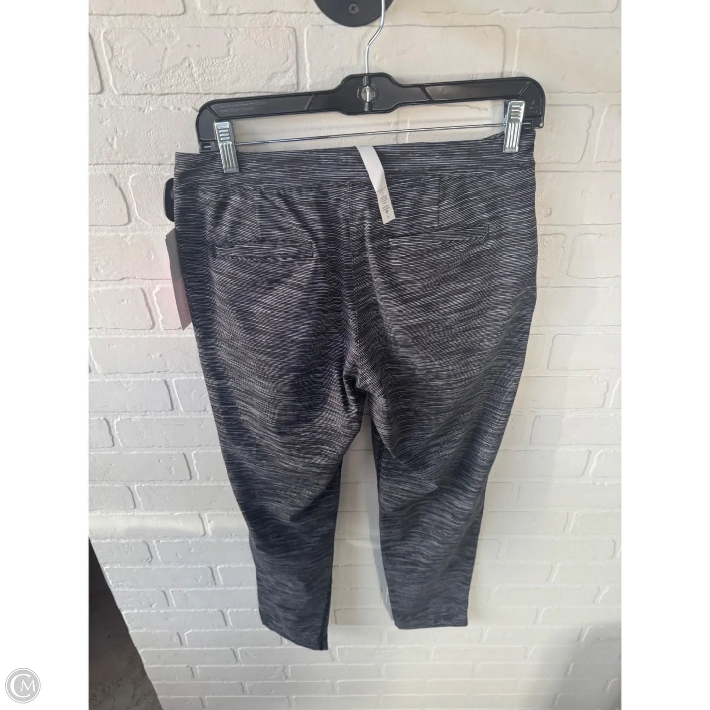 Athletic Pants By Lululemon In Grey & White, Size: 6