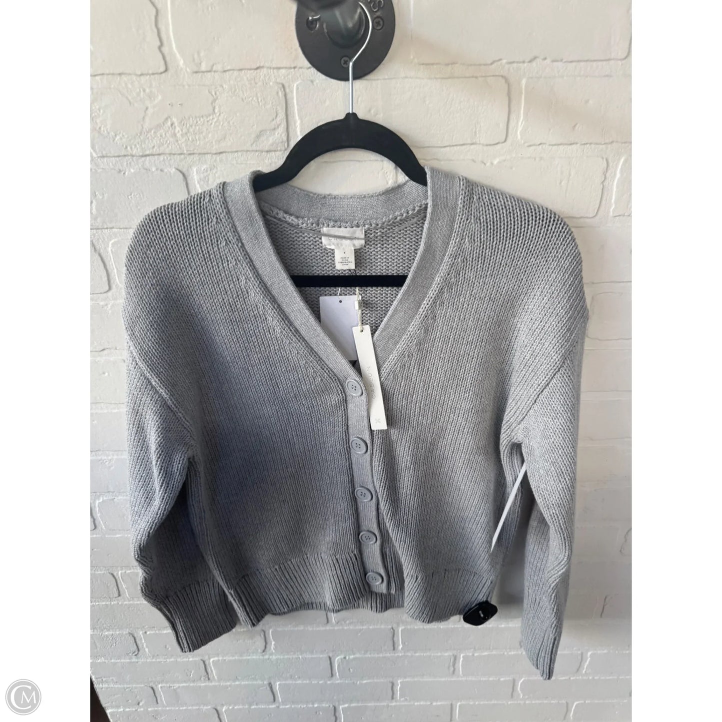Sweater Cardigan By Caslon In Grey, Size: S