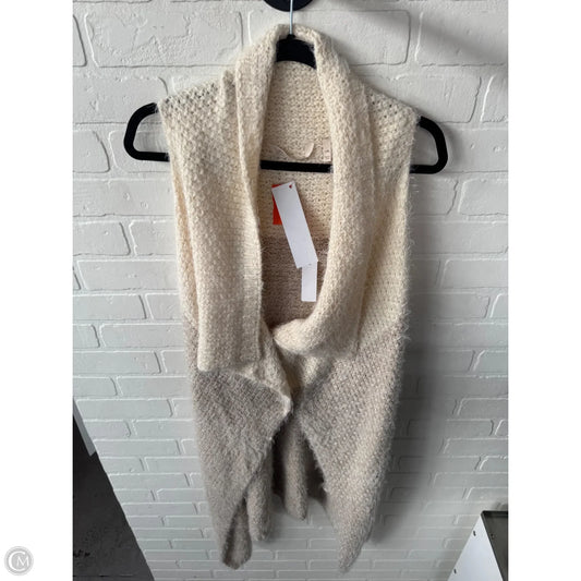 Sweater Cardigan By Soft Surroundings In Cream & Tan, Size: L