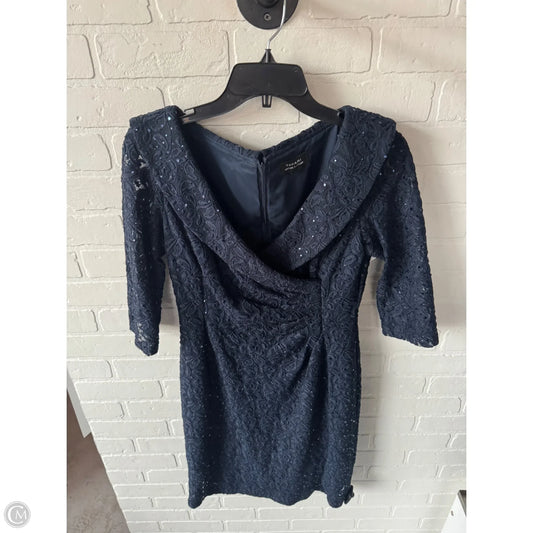 Dress Party Midi By Tahari By Arthur Levine In Navy, Size: M