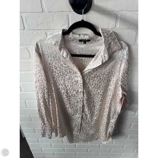 Blouse Long Sleeve By Clothes Mentor In Pink, Size: M