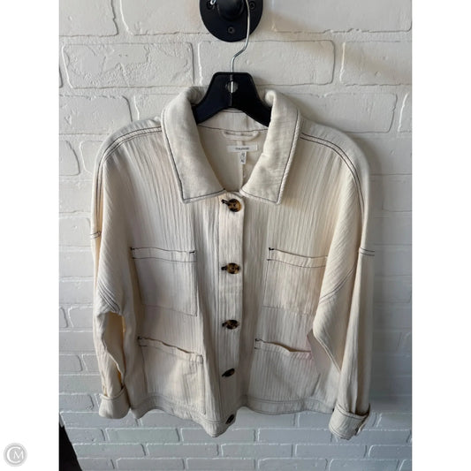 Jacket Shirt By Maurices In Cream, Size: Xl