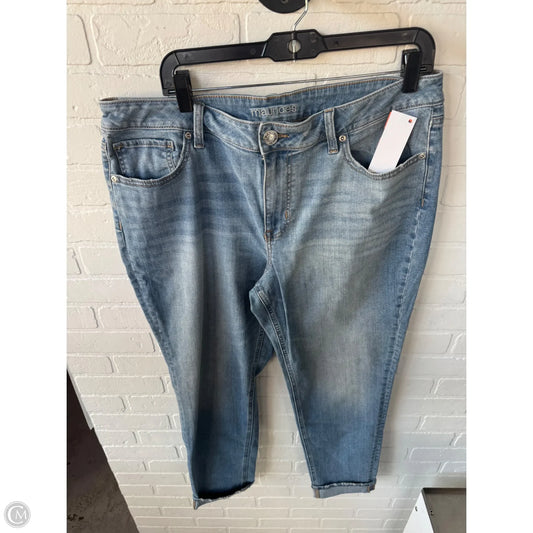 Jeans Straight By Maurices In Blue Denim, Size: 14